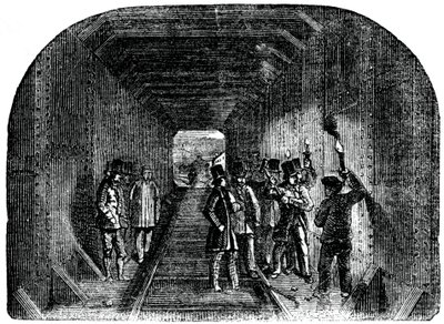 Pan Stephenson nasazuje poslední nýt, 1886 od Unbekannt