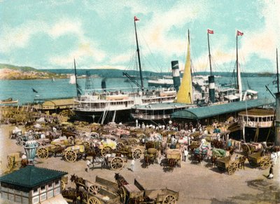 Přístav Muelle de Luz s trajekty, Havana, Kuba, 1904 od Unbekannt