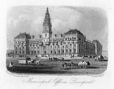 Městské úřady, Liverpool, 10. února 1875 od Unbekannt