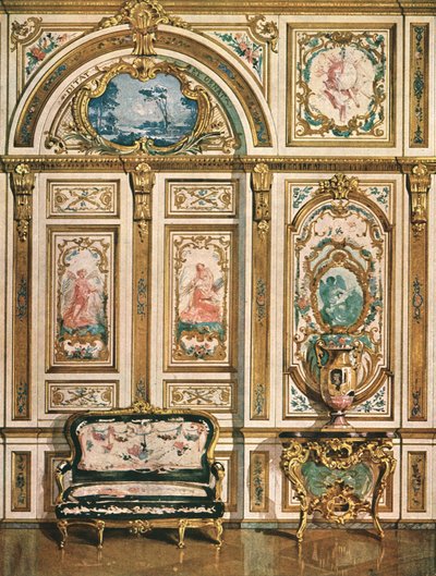 Nástěnná výzdoba v paláci Fontainebleau, Francie, 1928. od Unbekannt