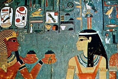 Nástěnná malba z hrobek vznešených, Théby, Luxor, Egypt od Unbekannt