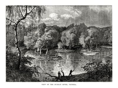 Murray River, Victoria, Austrálie, 1877 od Unbekannt
