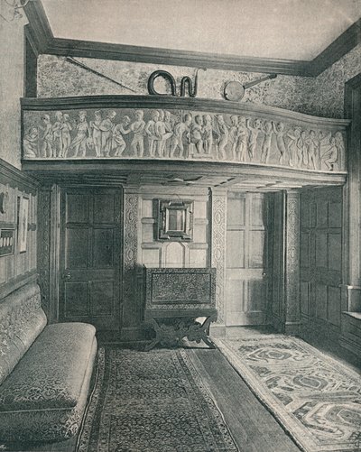 Hudební galerie se sochou, c1893. od Unbekannt