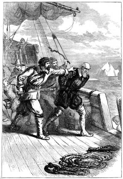 Vzpoura na lodi Henry Hudsons, 1611 c1880 od Unbekannt