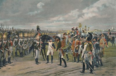 Napoleon Decorating The Russian Grenadier at Tilsitt, 1807, 1896 od Unbekannt