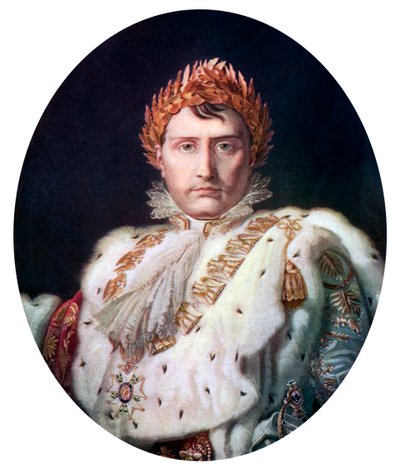 Napoleon I. ve svém korunovačním rouchu, c1804, c1920 od Unbekannt