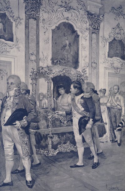 Napoleon a rakouská císařovna v Drážďanech, 1812, 1896. od Unbekannt