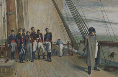 Napoleon na palubě H.M.S. Bellerophon, červenec 1815, 1896. od Unbekannt