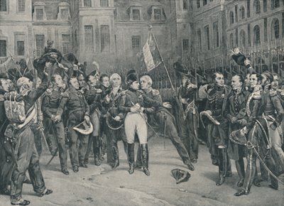 Napoleonovo rozloučení s císařskou gardou ve Fontainebleau, 20. dubna 1814, 1896 od Unbekannt