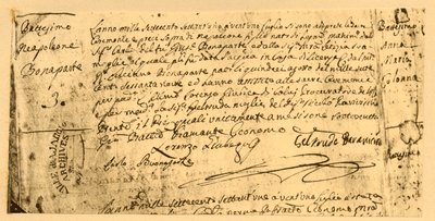 Napoleonův rodný list, 19. července 1782, 1921. od Unbekannt