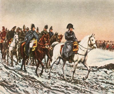 Napoleoni ustupují do Bereziny, 1812, 1936. od Unbekannt