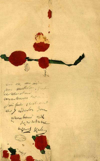 Napoleons will, 16. dubna 1821, 1921. od Unbekannt
