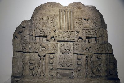 Národní muzeum Indie, Dillí. Ilustrace stúpy Amravati. Pronásledování desky. Procento od Unbekannt