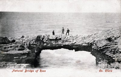 Natural Bridge of Ross, County Clare, Irsko, 1906 od Unbekannt