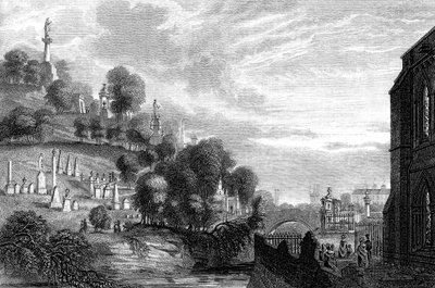 Necropolis hřbitov v Glasgow, 1888 od Unbekannt