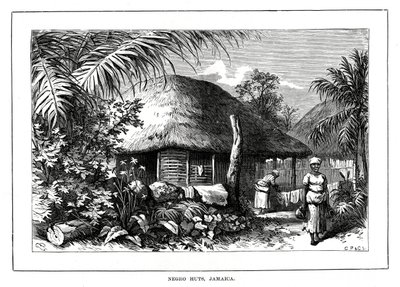Negro Huts, Jamajka, 19. století od Unbekannt