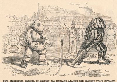 Nové kriketové šaty, na ochranu celé Anglie proti současnému Swift Bowlingu, 1854. od Unbekannt