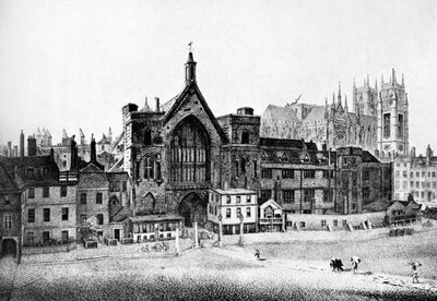 New Palace Yard, Westminster, v 18. století, c1905 od Unbekannt