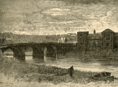 Newportský most a hrad, 1898. od Unbekannt
