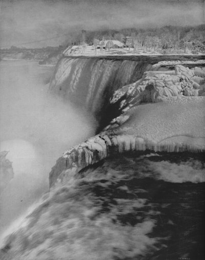Niagara v zimě, 19. století od Unbekannt