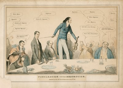 Niccolo Paganini - karikatura od Unbekannt