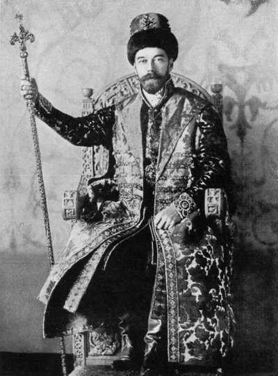 Nicholas II Ruska, 1894, c1920 od Unbekannt