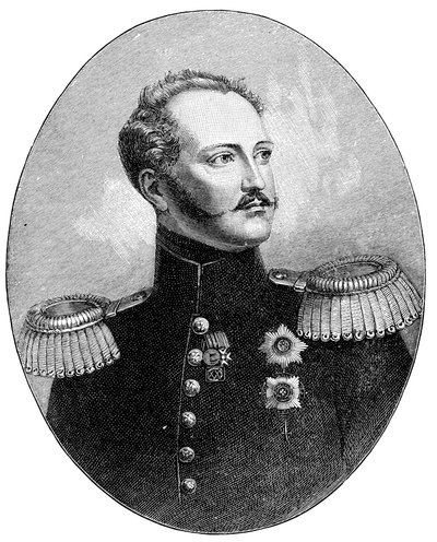 Nicholas I 1796-1855, ruský car ve vojenské uniformě od Unbekannt