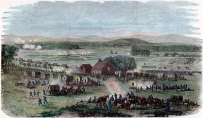 Night of the Battle Cedar Mountain, Culpeper County, Virginia, Americká občanská válka, 9. srpna 1862 od Unbekannt