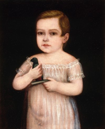 Chlapec s papouškem, ca. 1830-1850. od Unbekannt