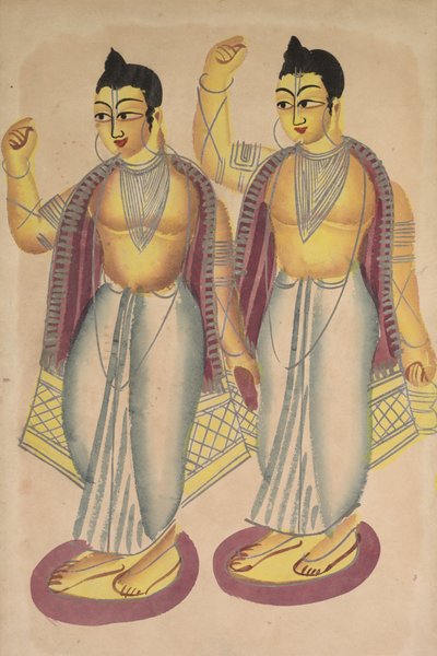 Nitai a Gaur, 19. století. od Unbekannt