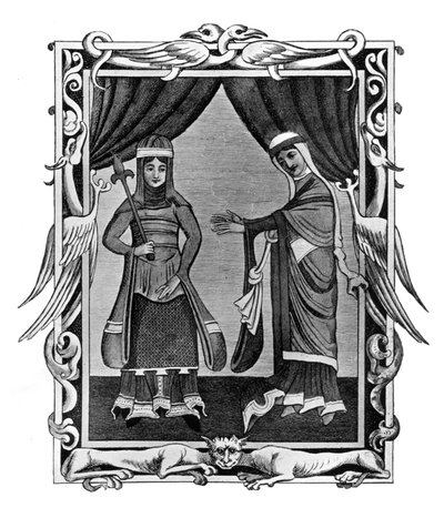 Normanský kostým, začátek 12. století, 1910 od Unbekannt