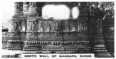 Severní stěna Mandapa, Sunak, Indie, c1925 od Unbekannt
