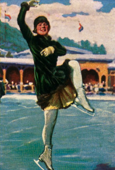 Norská krasobruslařka a filmová hvězda Sonja Henie, 1928. od Unbekannt