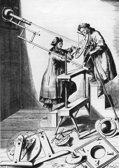 Pozorování zatmění Slunce, 1673 od Unbekannt