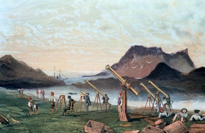 Pozorování úplného zatmění Slunce, 1851 1857 od Unbekannt