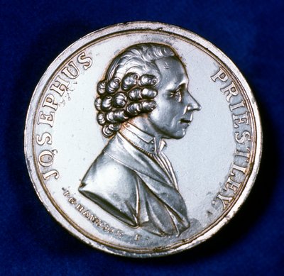 Avers pamětní medaile pro Josepha Priestleyho 1733-1804, 1803 od Unbekannt