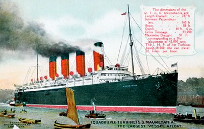 Zaoceánský parník RMS Mauretania, 20. století od Unbekannt