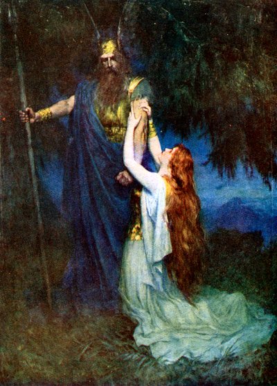 Ódin a Brunhilda od Unbekannt