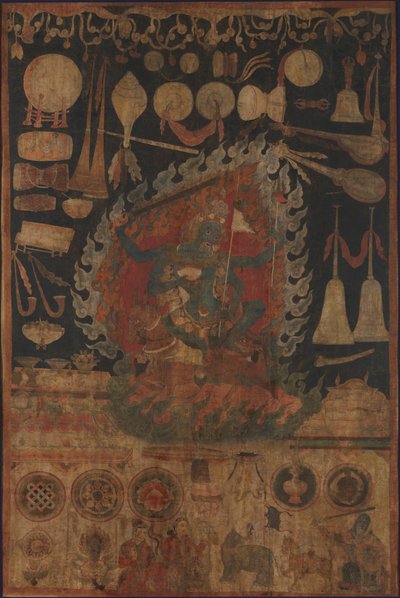 Nabídky bohyni Palden Lhamo, konec 16. století. od Unbekannt