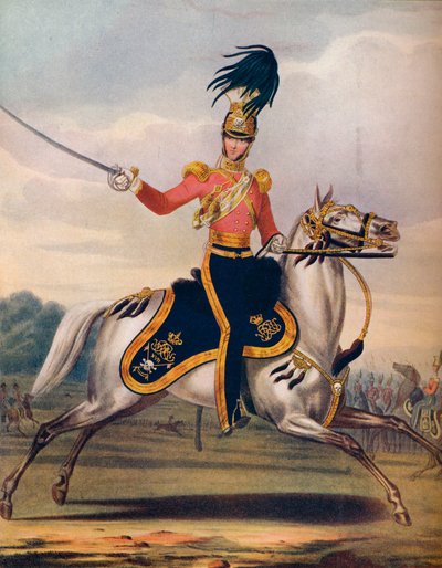 Důstojník 17th Lancers, c1833. 1914 od Unbekannt
