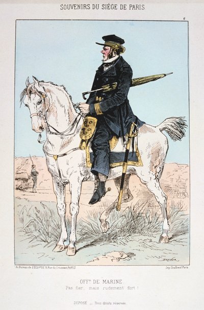 Námořní důstojník, obléhání Paříže, 1870-1871 od Unbekannt