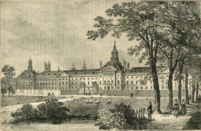 Old Bethlehem Hospital, Moorfields asi 1750, c1872. od Unbekannt
