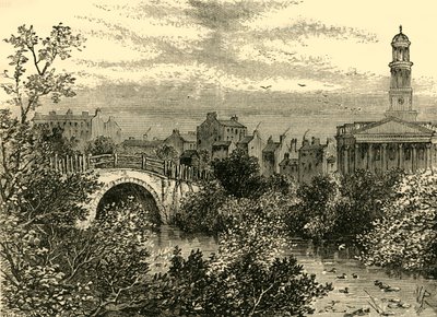 Starý most přes jezero, Regents Park, v roce 1847, c1876. od Unbekannt
