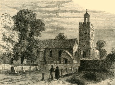 Old Camberwell Church v roce 1750, c1878. od Unbekannt
