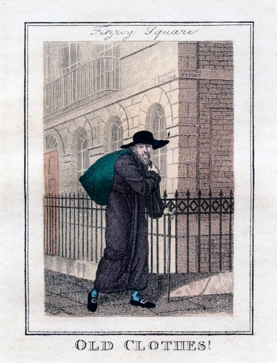 Old Clothes!, Fitzroy Square, Londýn, 1805 od Unbekannt