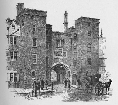 Old Gateway, Lincolns Inn, 1890 od Unbekannt