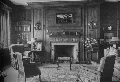 Staré gruzínské obložení v Miss Morgans Office, dům slečny Anne Morgan, New York City, 1924 od Unbekannt