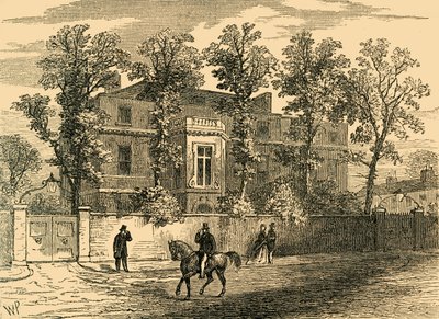 Old Gore House, v roce 1830, c1876. od Unbekannt