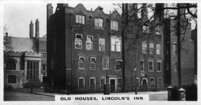 Staré domy, Lincolns Inn, Londýn, 20. léta 20. století od Unbekannt