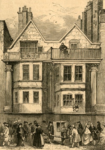 Old Houses in Fleet Street, poblíž St. Dunstans Church, nyní přestavěný, 1897. od Unbekannt